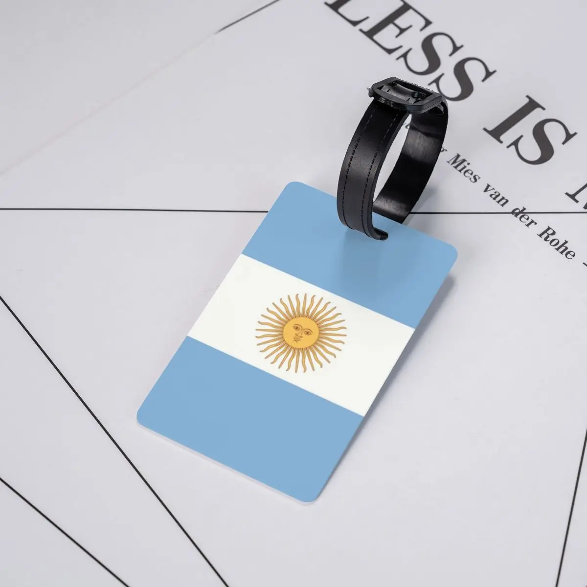 Bagagem Tags da Argentina para Viagem Mala, Privacidade Cover, ID Label, Tag Bagagem