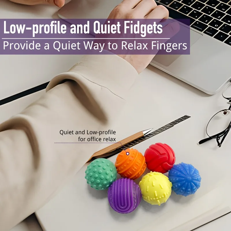 Magnetische Zappelbälle Silikon Antistress Angst Sensorisches Spielzeug EDC Anti Stress Relief Spielzeug für Erwachsene Autismus Angst Beruhigendes Geschenk