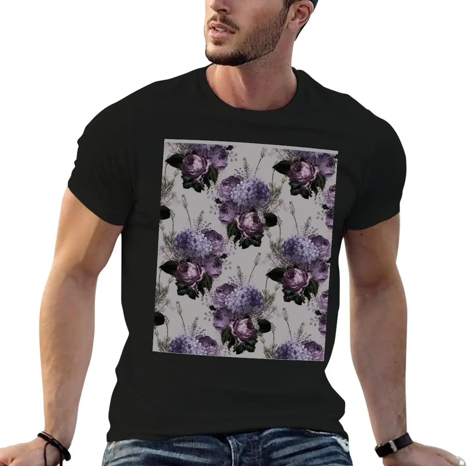 Roses and Hyacinth T-Shirt shirts graphic new edition men t shirts