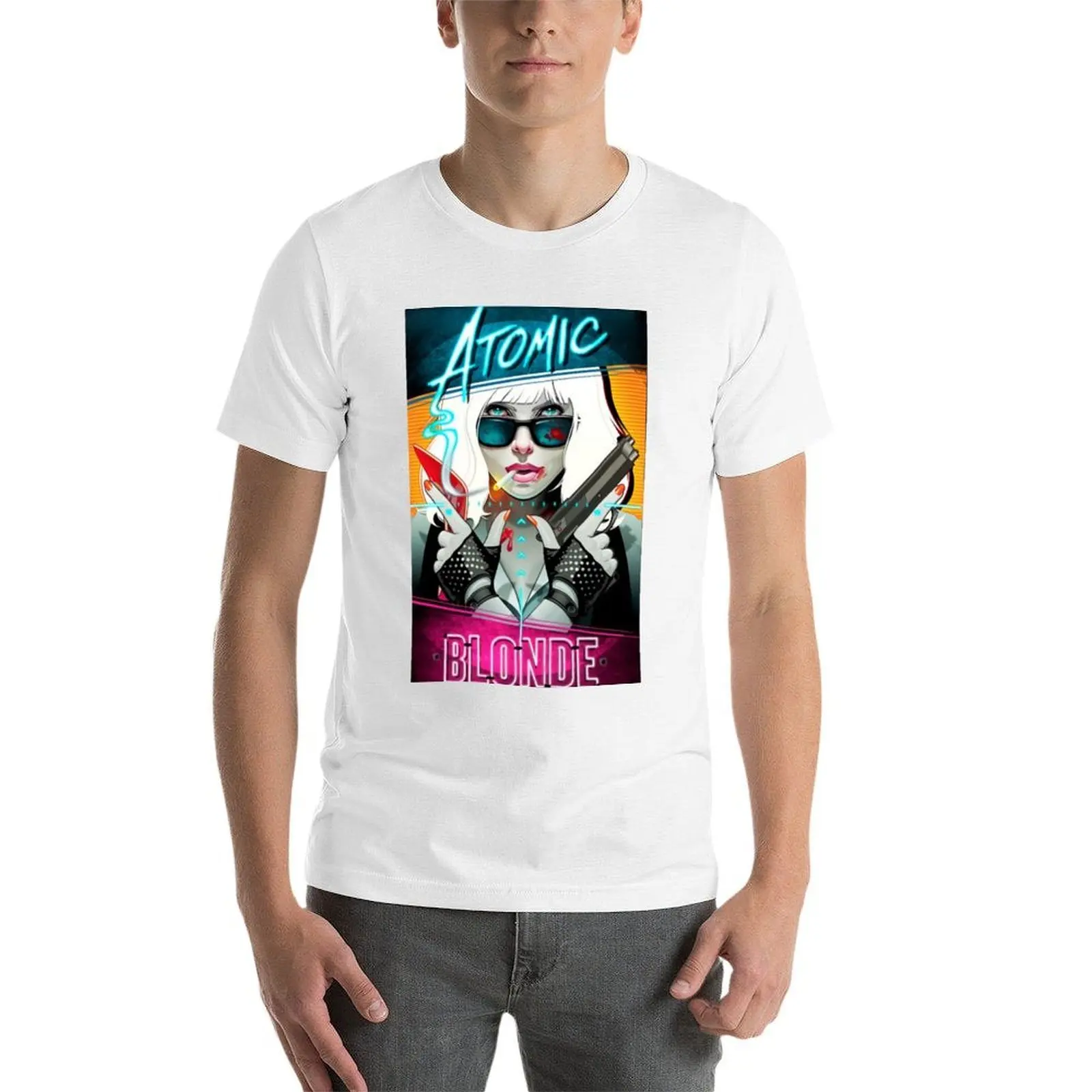 تي شيرت ملصق أشقر ذري هدية للمعجبين، هدية للرجال والنساء، عيد الهالوين، عيد الشكر، تي شيرت عيد الميلاد