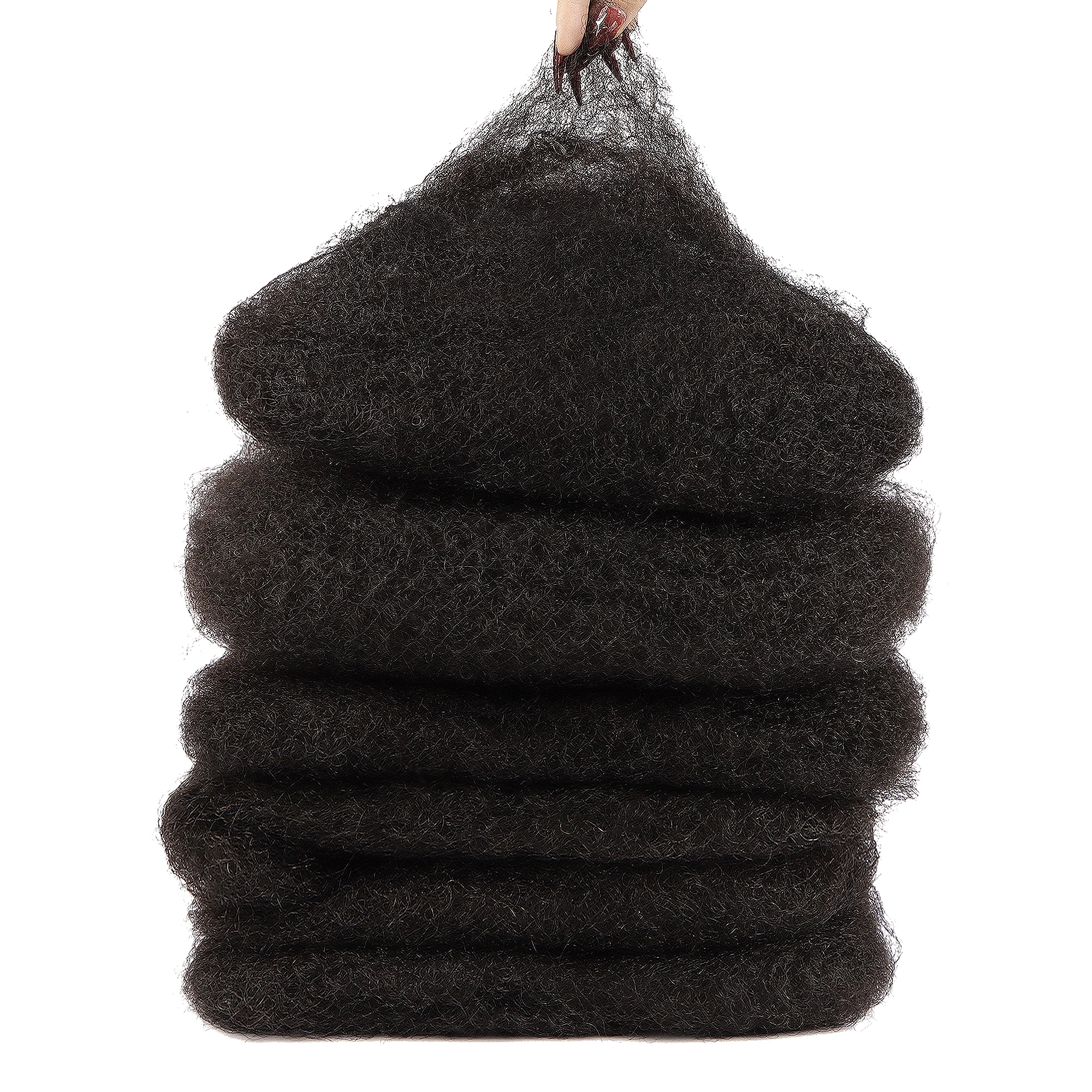 Extra Soft Afro Kinky 12inches 30g Black No Weft Brazilian Human Hair For Braiding Curly Bulk Human Hair For Crocheting