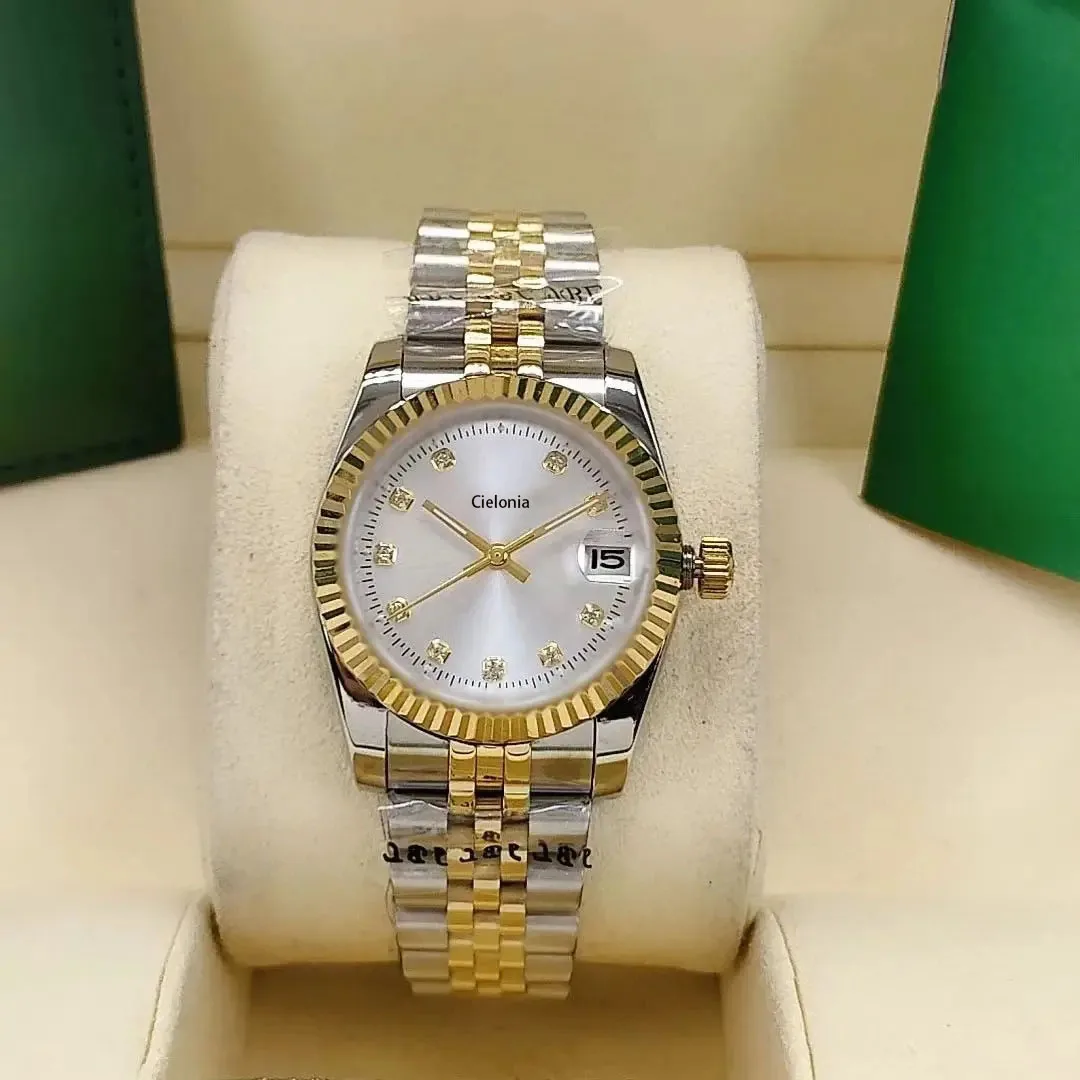 Women's Watch, 31 mm case, Diamond-set Dial And Bezel,  Classic Accessory For Elegant Ladies