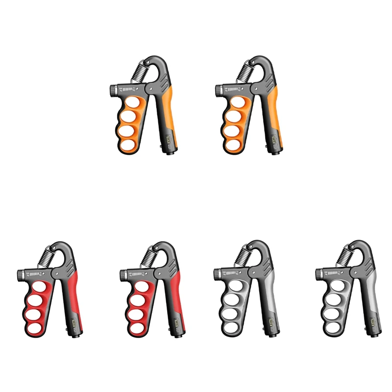 11-220 Lbs Hand Grip Strengthener For Men Women Adult Muscle Recovery Fitness Orange