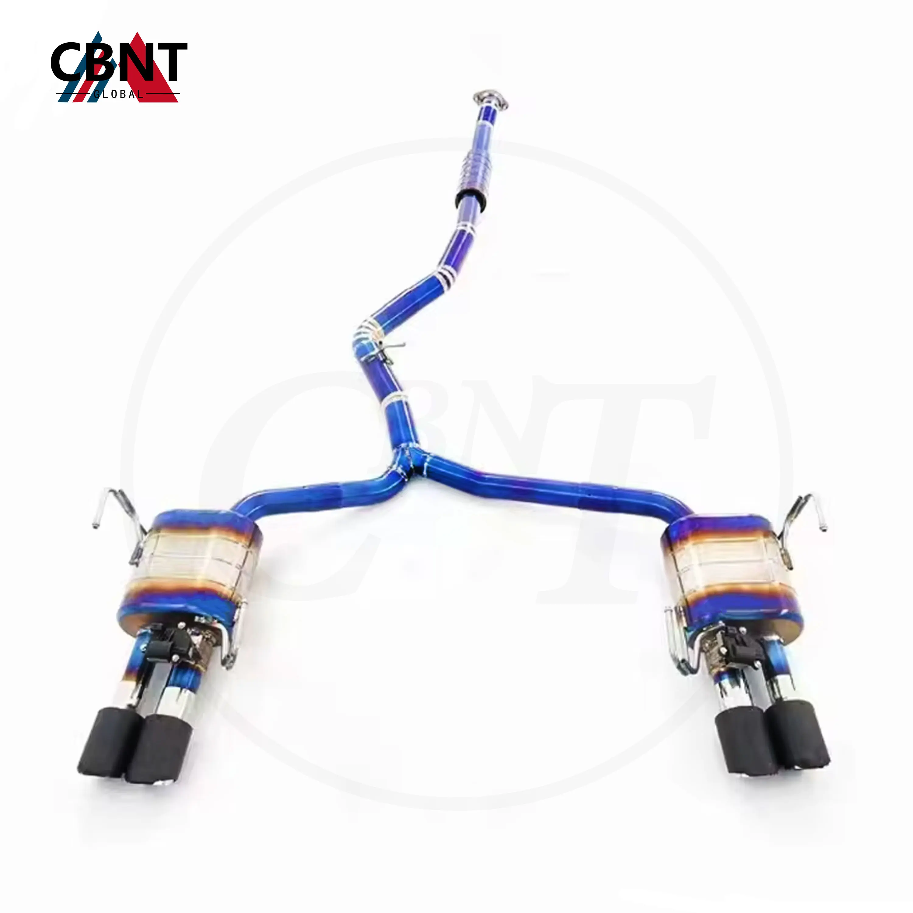 

CBNT Titanium Alloy Valved Exhaust Catback Performance Exhaust System with Valve Muffler Exhaust-pipe for Subaru WRX 2.0T