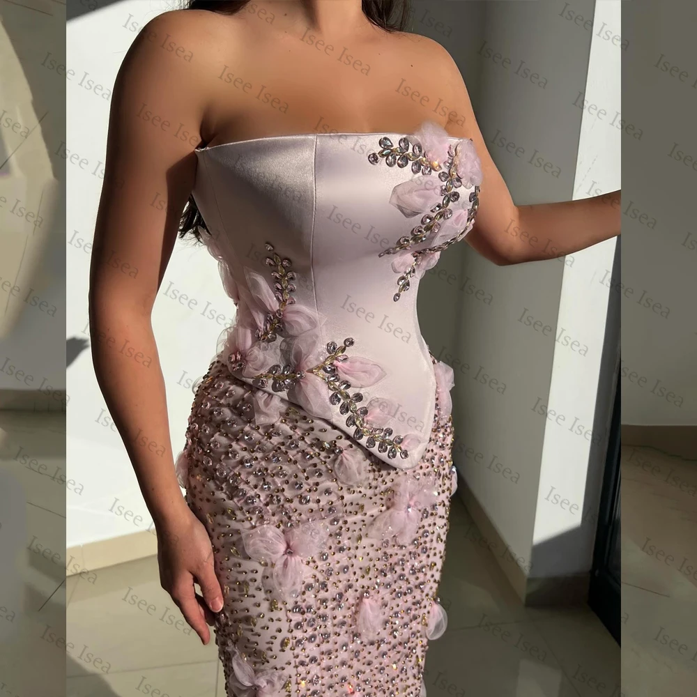 فساتين سهرة ماسية لامعة زهور البوق حفل عشاء ساتين سهره نسائي فخمة ماركة مخصصة #4