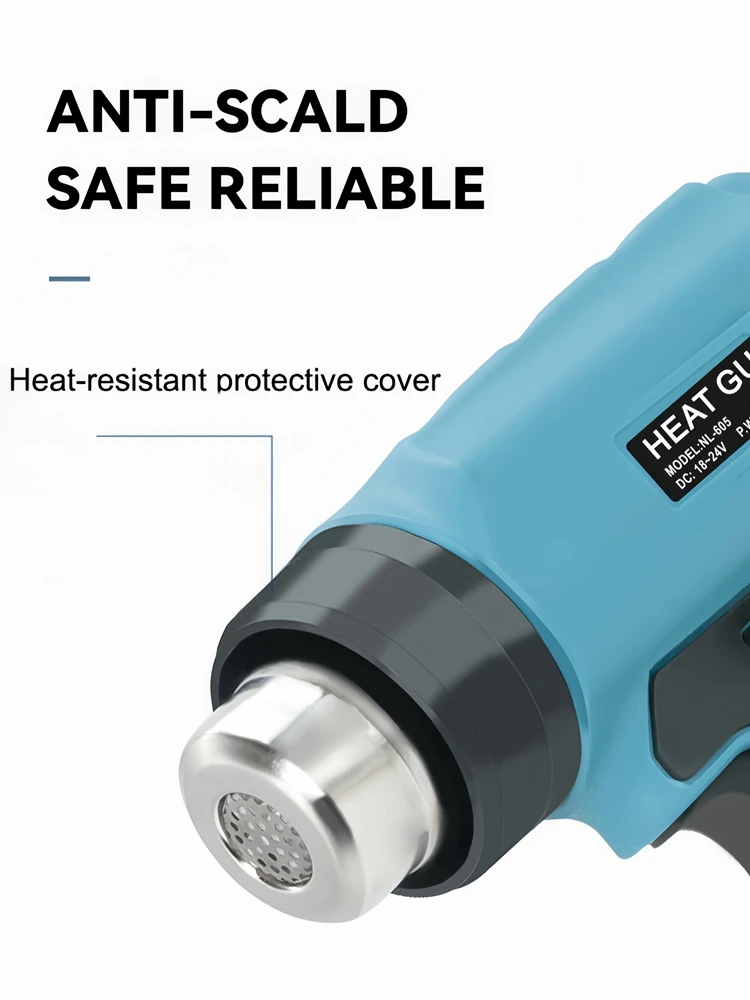 Imagem -05 - Pistola Térmica Elétrica sem Fio Alta Potência Velocidade de Aquecimento Mais Rápida Safety Lock Ampla Utilização sem Bateria 360w