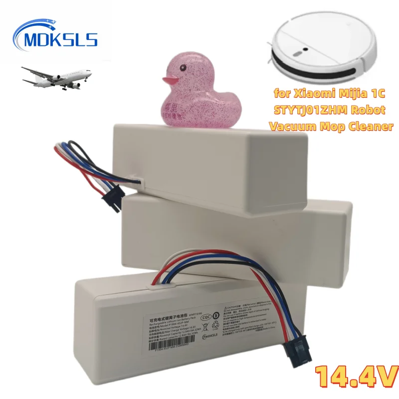

14.4V 12800mAh P1904-4S2P-MM Battery for Xiaomi Mijia 1C STYTJ01ZHM Robot Vacuum Mop Cleaner Accessories Parts Original