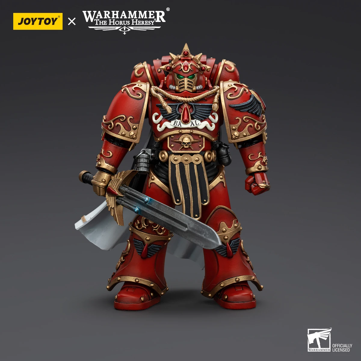 JOYTOY Warhammer Blood Angels Action Figure Legion Praetor With Paragon Blade Figurine Joint Movable Figure Collector Model Toys