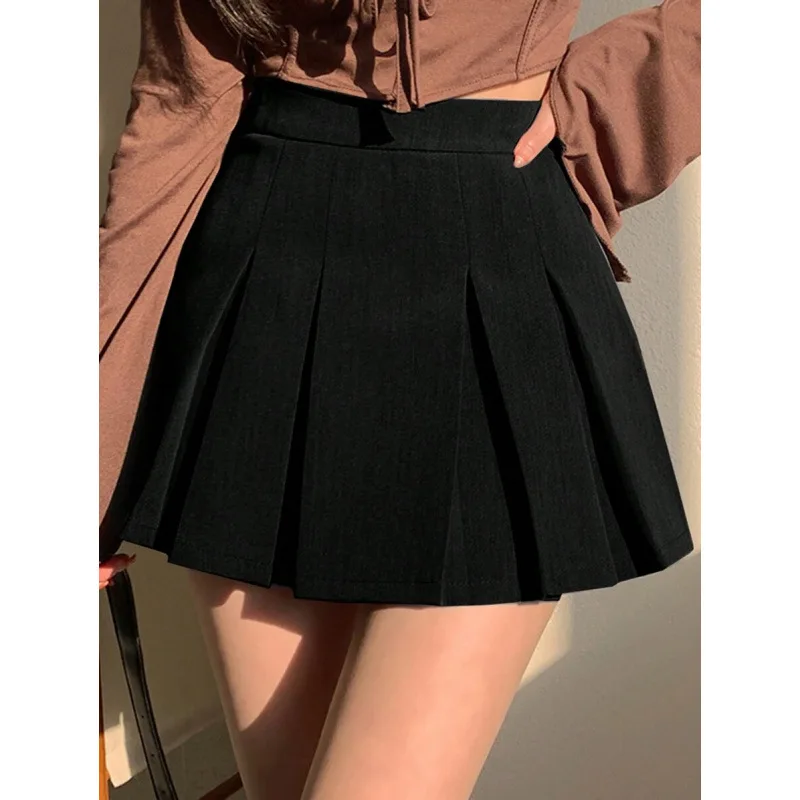 

Юбка миди с высокой талией и плиссировкой, асимметричный подол, весенняя мода, удобный крой, А-силуэт