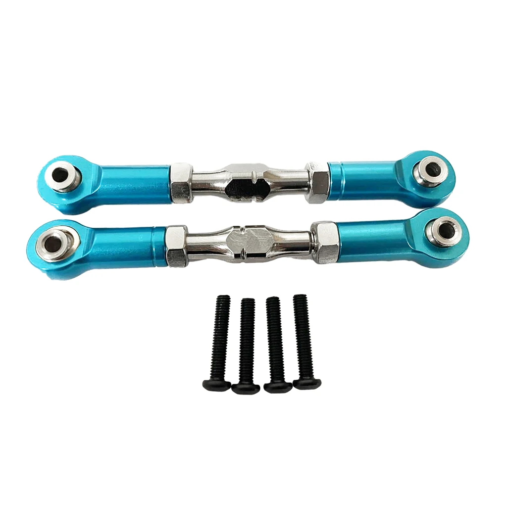 Metal ajustável Frente Direção Links Tie Rod, Atualize Peças para LOSI Baja Rey, 4WD, 1/10