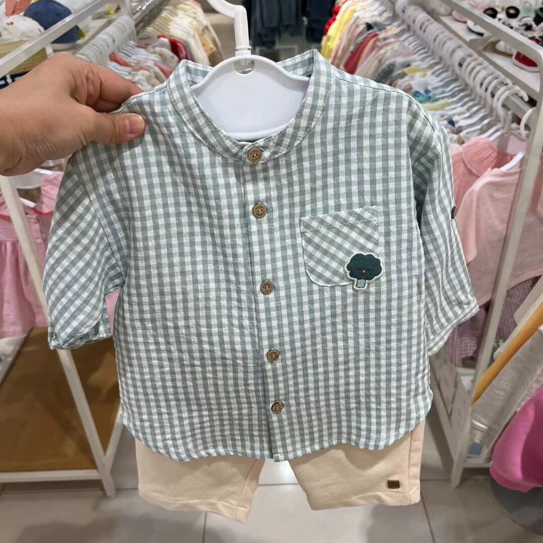 conjunto-informal-de-camisa-de-manga-corta-con-cuello-redondo-y-pantalones-cortos-de-cinco-puntos-para-ninos-ropa-de-verano-de-nuevo-estilo-para-ninos-version-coreana