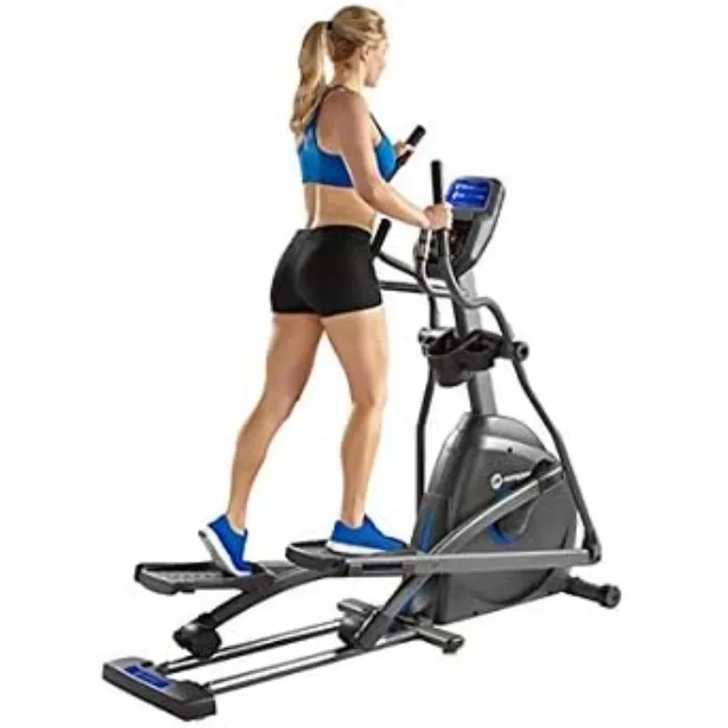 

Elliptical Trainer Exercise Machine for Home Workout, Fitness & Cardio, Compact Cross-Trainer with Bluetooth, Built-in Speakers