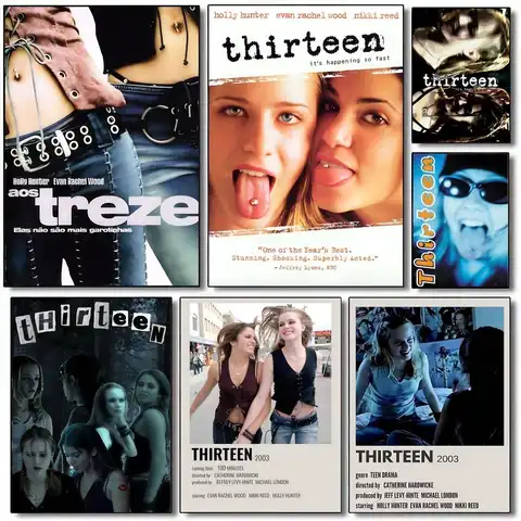 Thirteen Movie Film Sticky Posters Retro Sticker DIY Room Bar Cafe Aesthetic Art Wall Painting