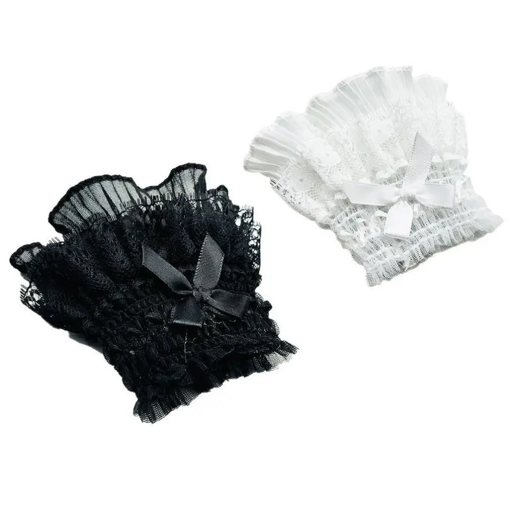 

Victorian Detachable Sleeves Cuffs Comfortable Costume Accessory Lace Ruffled Wrist Soft Detachable Fake Sleeves Cuffs