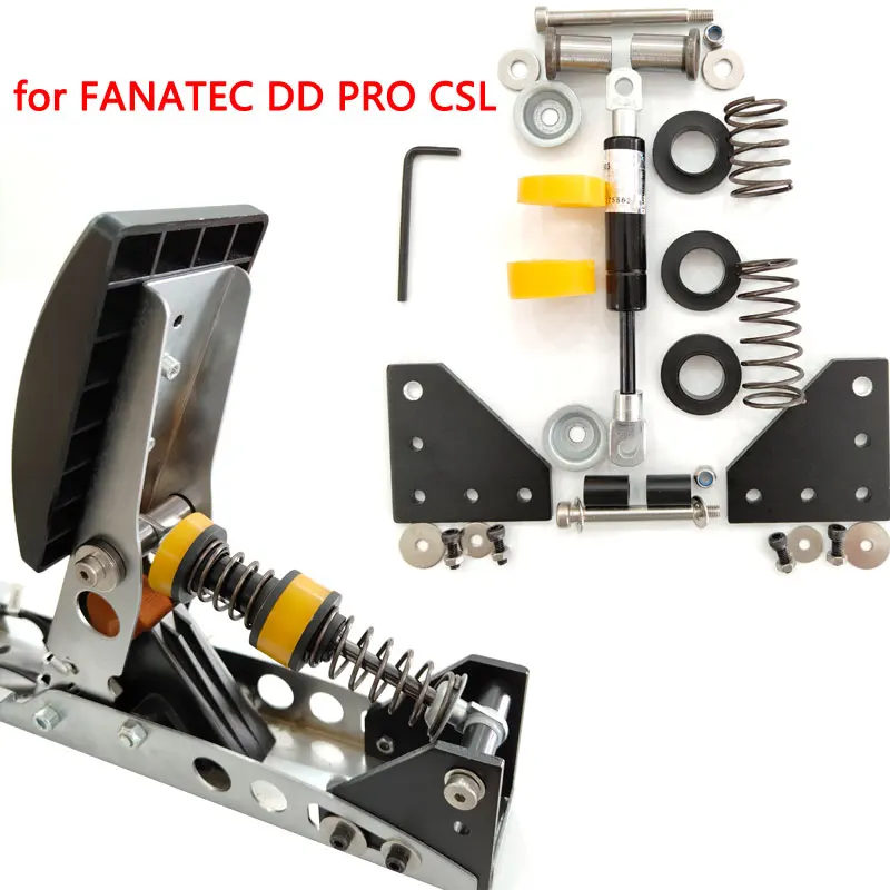 For FANATEC DD PRO CSL Pedal Simulated Racing Modification Pedal Brake Throttle Adjustable Damping MOD Kit