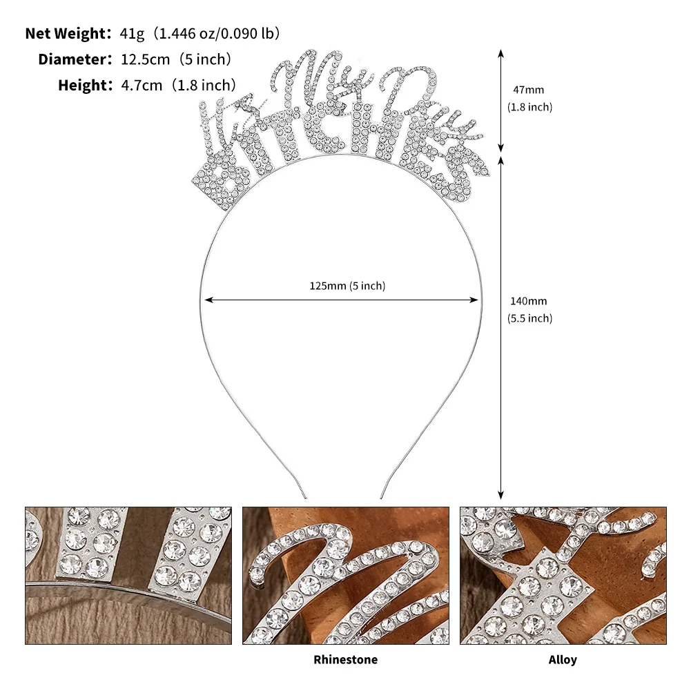 Klassische Alphabet-Haarbänder, funkelnde Strass-Tiara, Geburtstagsfeier, festliche Bankett-Kopfbedeckungen, Schmuck, Accessoires, Geschenke – Detail 12
