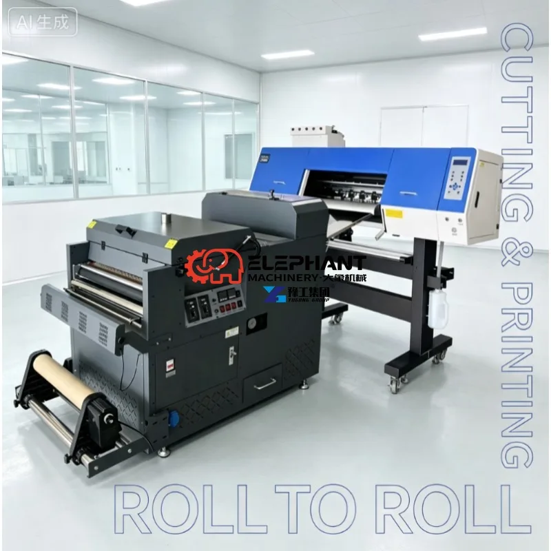 Hot Sale S7070 Automatic DTF A1 Digital DTF Printer 60CM Head Multicolor Automatic Inkjet PET Film and Powder Shaking