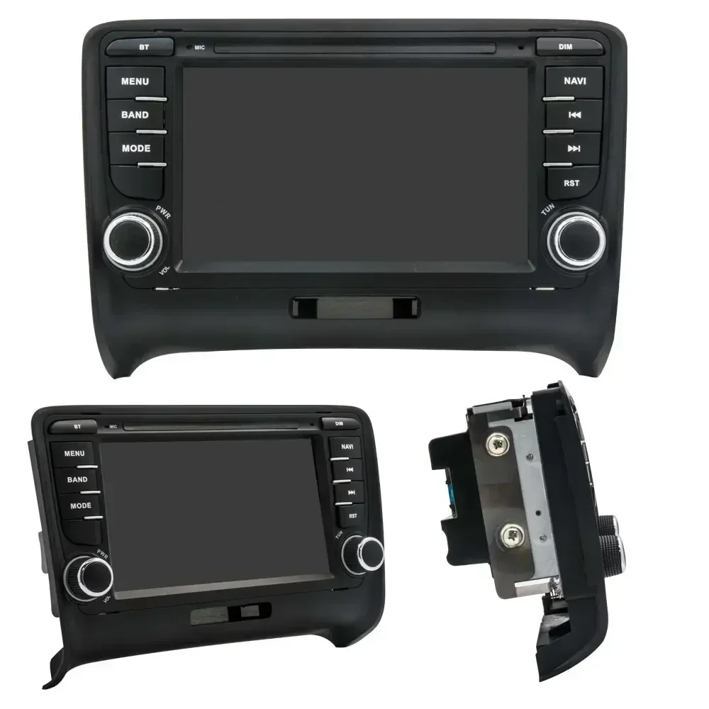 Navegação wifi gps para audi tt 2006 2007 2008 2009-2015 4g bluetooth multimídia chrtek sem fio carplay android auto rádio do carro
