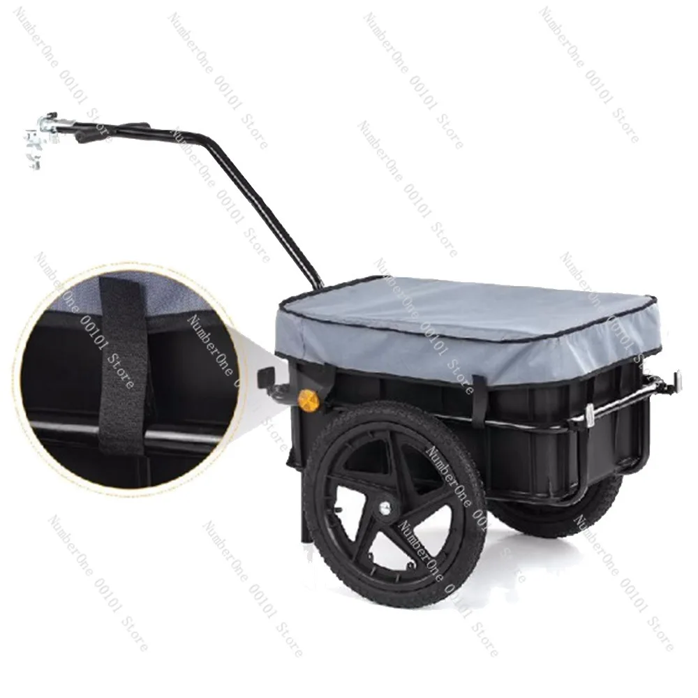 Bicycle trailer rear hanging mountain bike trailer camping stylecycling trailer cycling travel truck carrying cargo steel