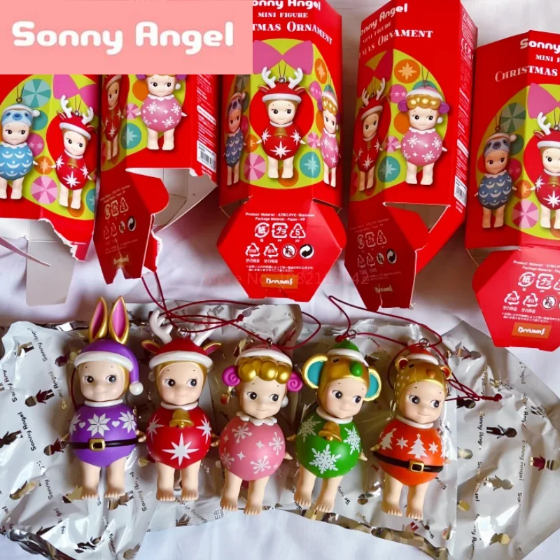 Caja ciega de Sonny Angel, serie navideña por encima de los años, figuras de Anime, adornos, muñeca, regalo de Navidad, regalo de cumpleaños