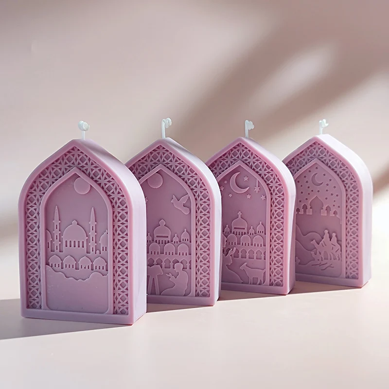 

The new Arabian Gate candle mold can be used to make aromatherapy handmade soap chocolate cake molds