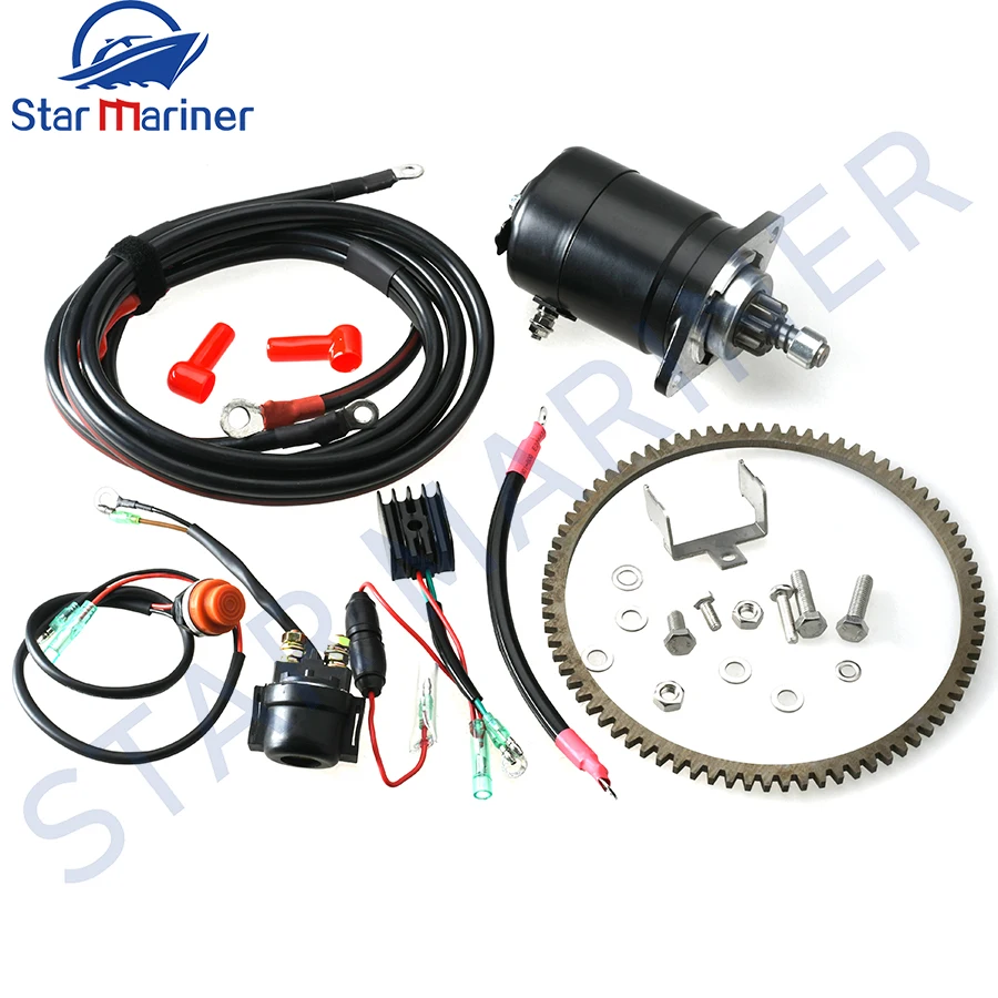 ELECTRIC START CONVERSION KIT FOR TOHATSU Outboard Motor M25 M30 MORE 2 STROKE 25HP 30HP Boat Engine Accessories