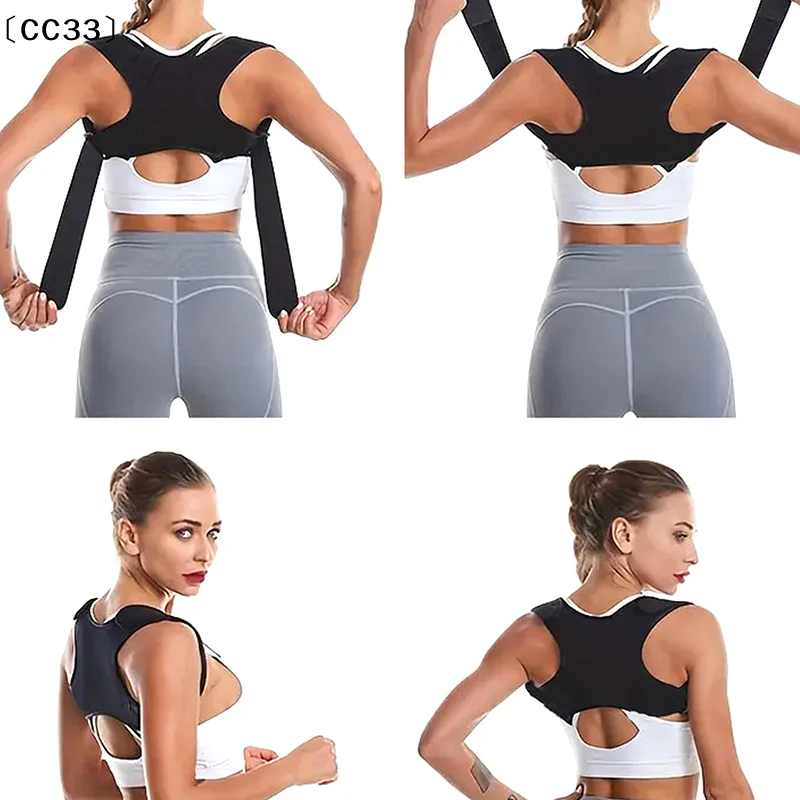 Picture 4: Adjustable Back Posture Corrector Neck Back Support Belt Spine Shoulder Brace Support Belts  Invisible Hunchback Belts〔CC33〕