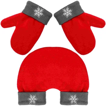 연인 벙어리 장갑 커플용 따뜻한 장갑, 겨울 크리스마스 레드 미스, 3 개  Best5