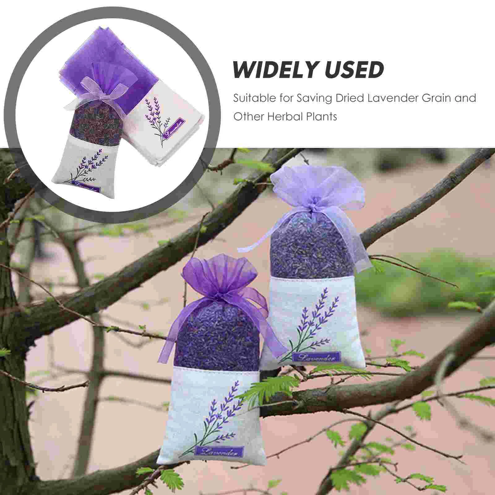 30 Pcs Lavender Dried Flower Pouch Scents Bags Sachet Perfumes Mesh Poop Bride Present Levander Sacket Dry