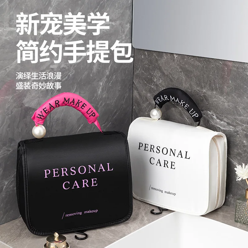 Travel Wash Bag Beaded Wall Mounted Multifunctional Portable Storage Bag Cosmetic Bag
