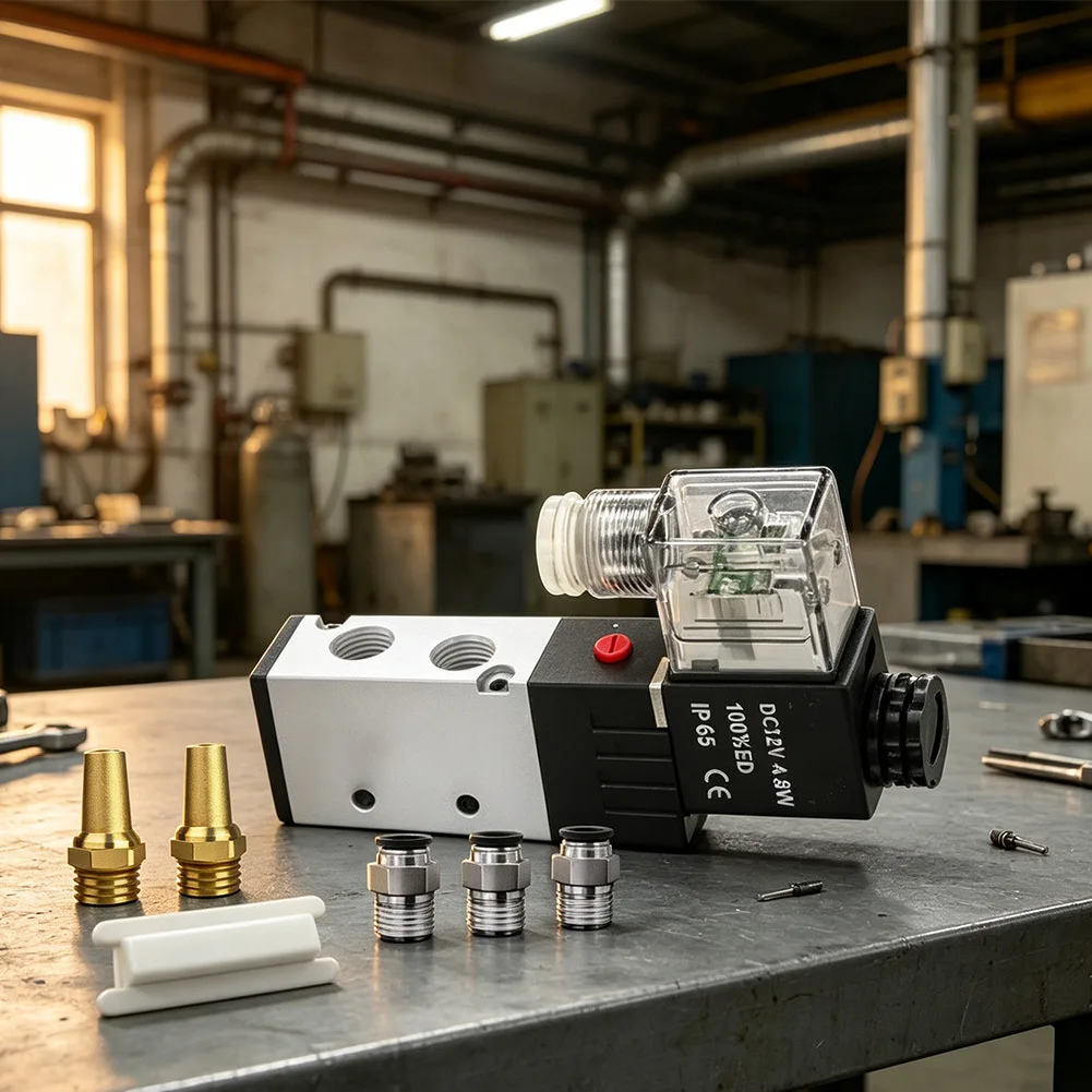 00000000000000000000umatic Valve 5 Port 2 Position G1/4 Aluminum Alloy Air Control For Industrial Automation Equipment