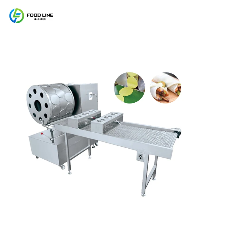 Custom Spring Roll Full Automatic Making Machine Spring Tortilla Roll Wrapping Making Machine