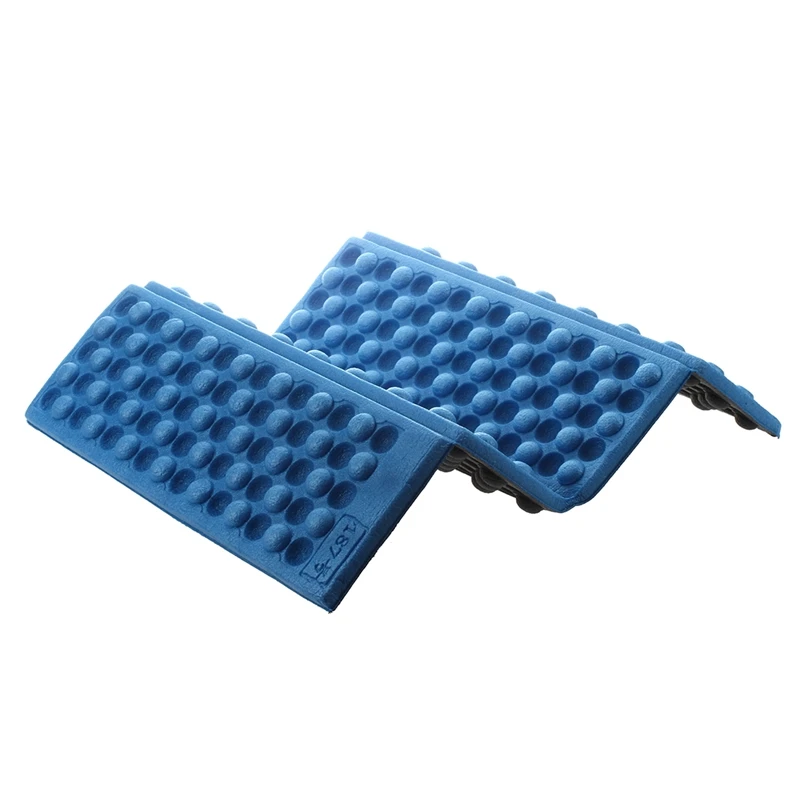 Hot 2X Personalized Folding Foam Waterproof Seat Pad Chair Cushion (Blue)