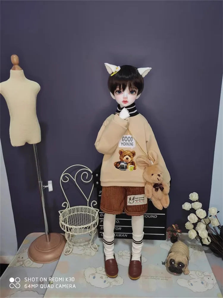 

1/4 BJD Doll Clothes For BJD Doll Accessories MSD MDD Casual Top Shorts Bag Doll Dress Up Gift Diy Clothes (Excluding Dolls)