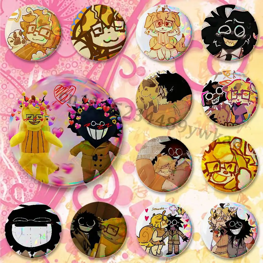 S-Spive Split x Bive Badges Round Itabag Decoration IP Peripheral Products 58mm 44mm 32mm 75mm 25mm Mini