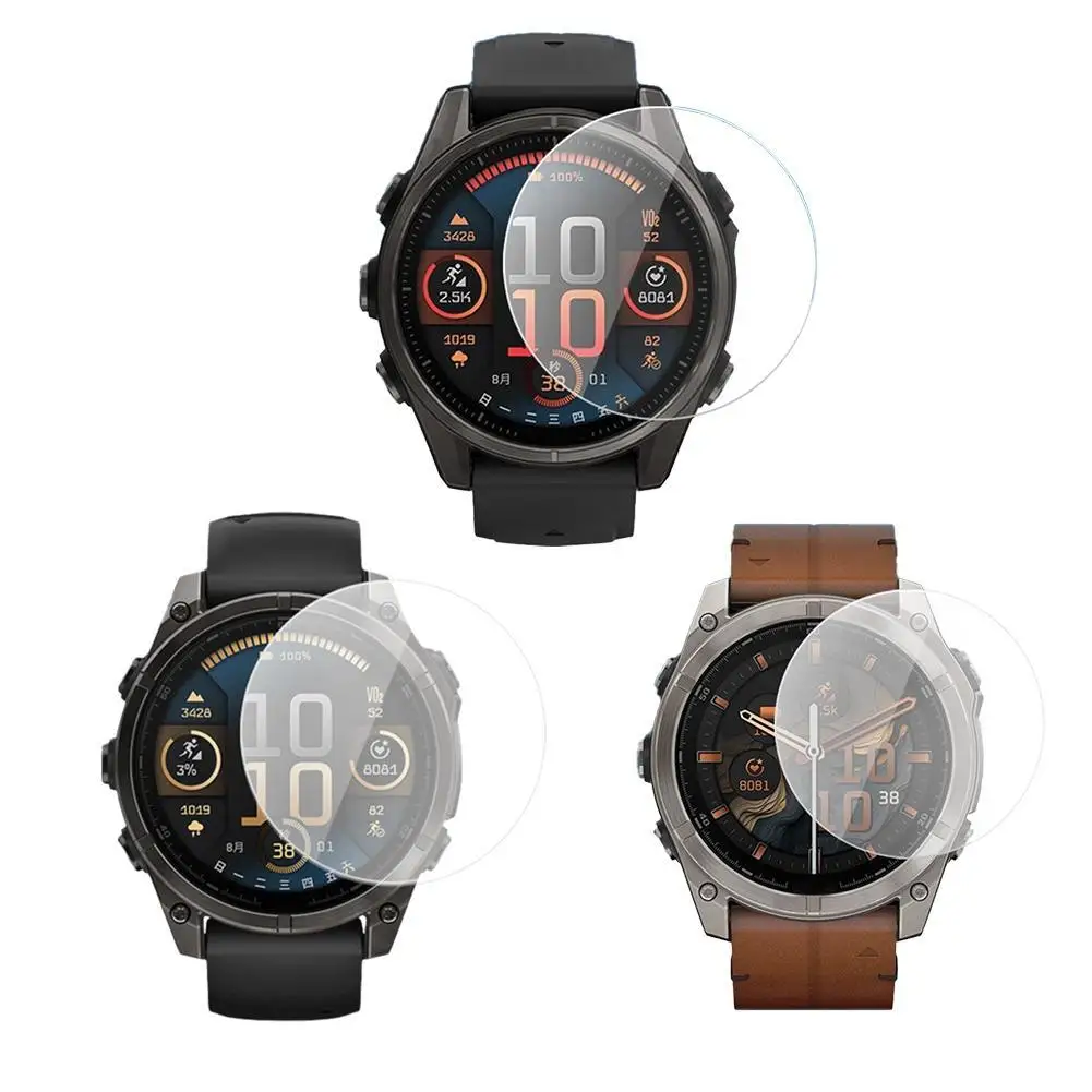 Smart Watch Screen Protector for Garmin Fenix 8 43/47/51mm Tempered Glass Anti-Scratch Protective Film