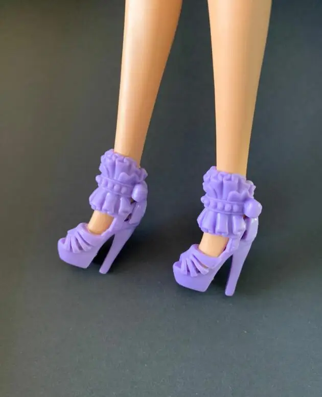 New styles Doll shoes high heel boots flat shoes toy blue yellow red purple for your BB 1/6 dolls A199a