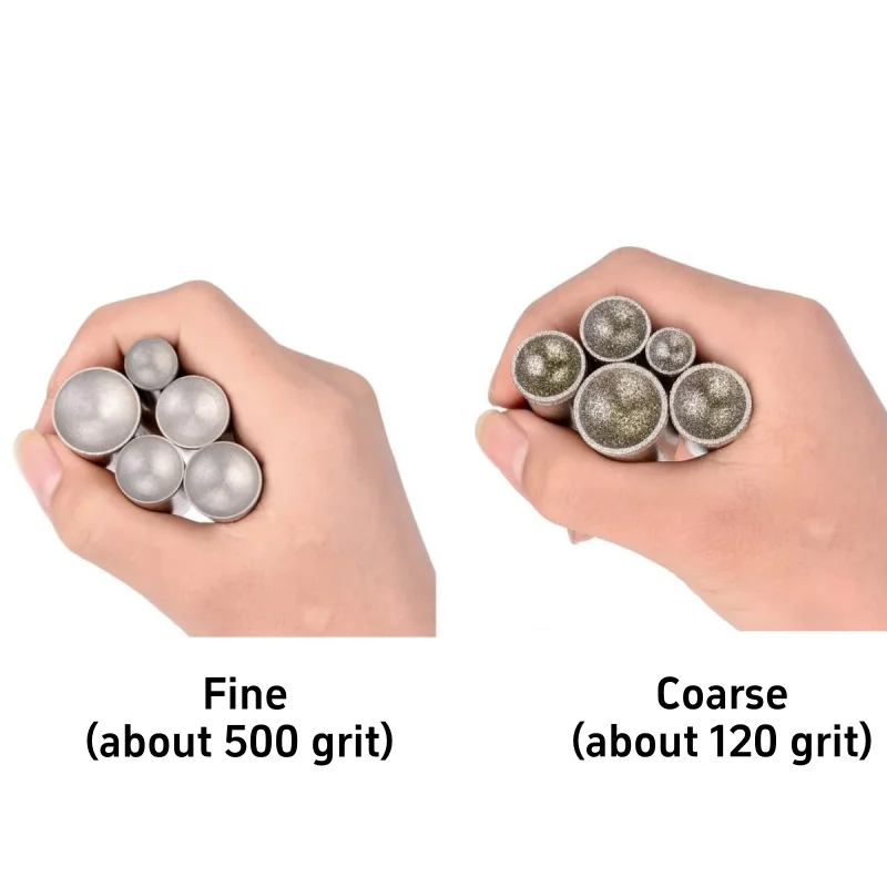 Diamond Bead Grinding Head 3mm-25mm Diamond Spherical Concave Head Grinding Bit Jade Round Beads Polishing For Rotary Tool