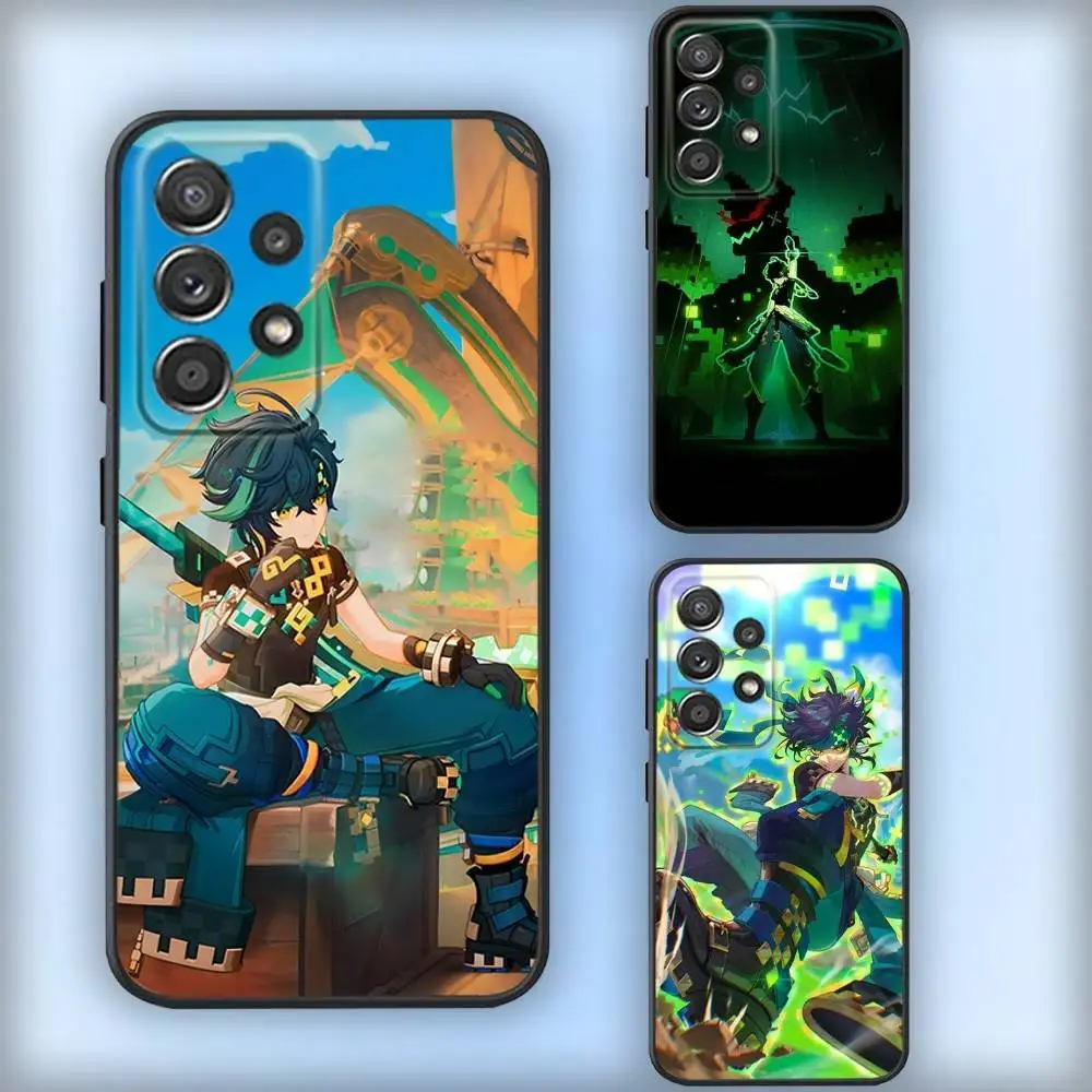 

G-Genshins Impacts K-Kinich-hs Phone Case For Samsung S25,S24,S21,S22,S23,S30,Ultra,S20,Plus,Fe,Lite,Note,10,9,5G Black Cover