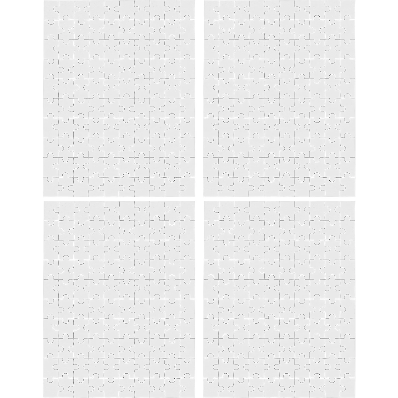 Puzzles vierges pour dessiner, grandes pièces de Puzzle pour enfants, fournitures artisanales éducatives, Puzzle en bois vierge