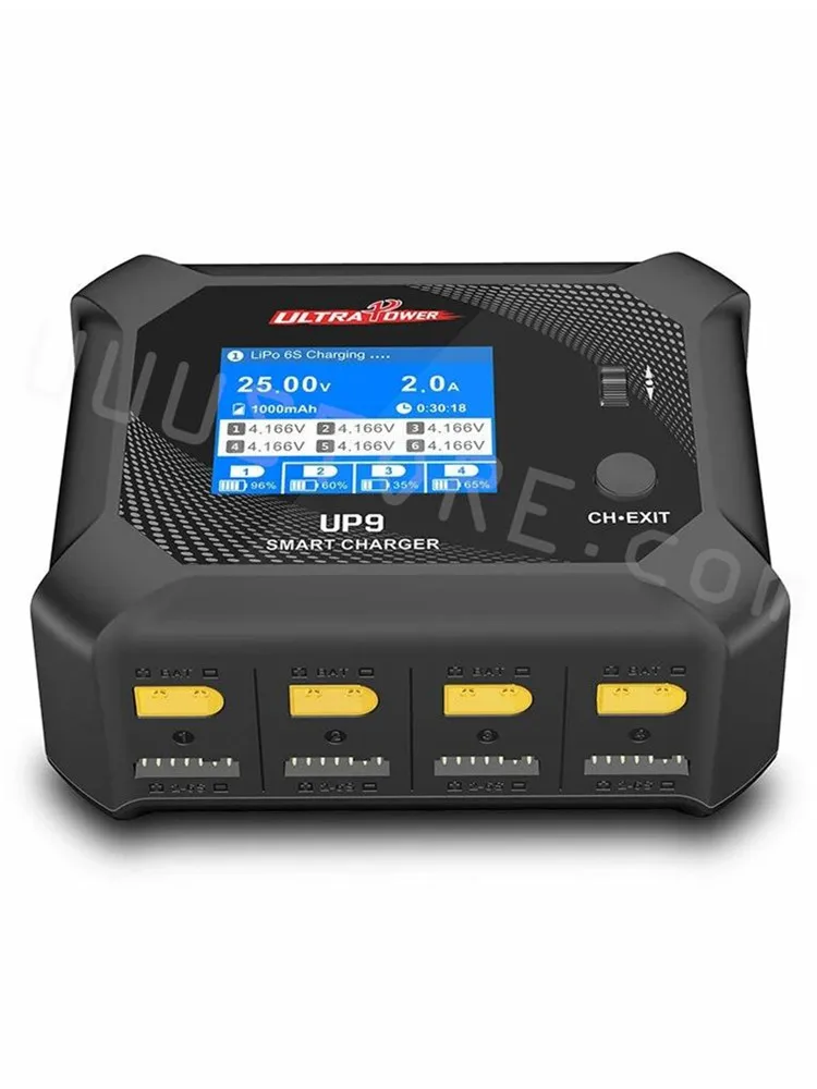 UltraPower UP9 – chargeur intelligent Blance à 4 canaux, pour batterie LiPo/LiHV/LiIon/LiFe 1-6S AC 100-240V DC 11-18V