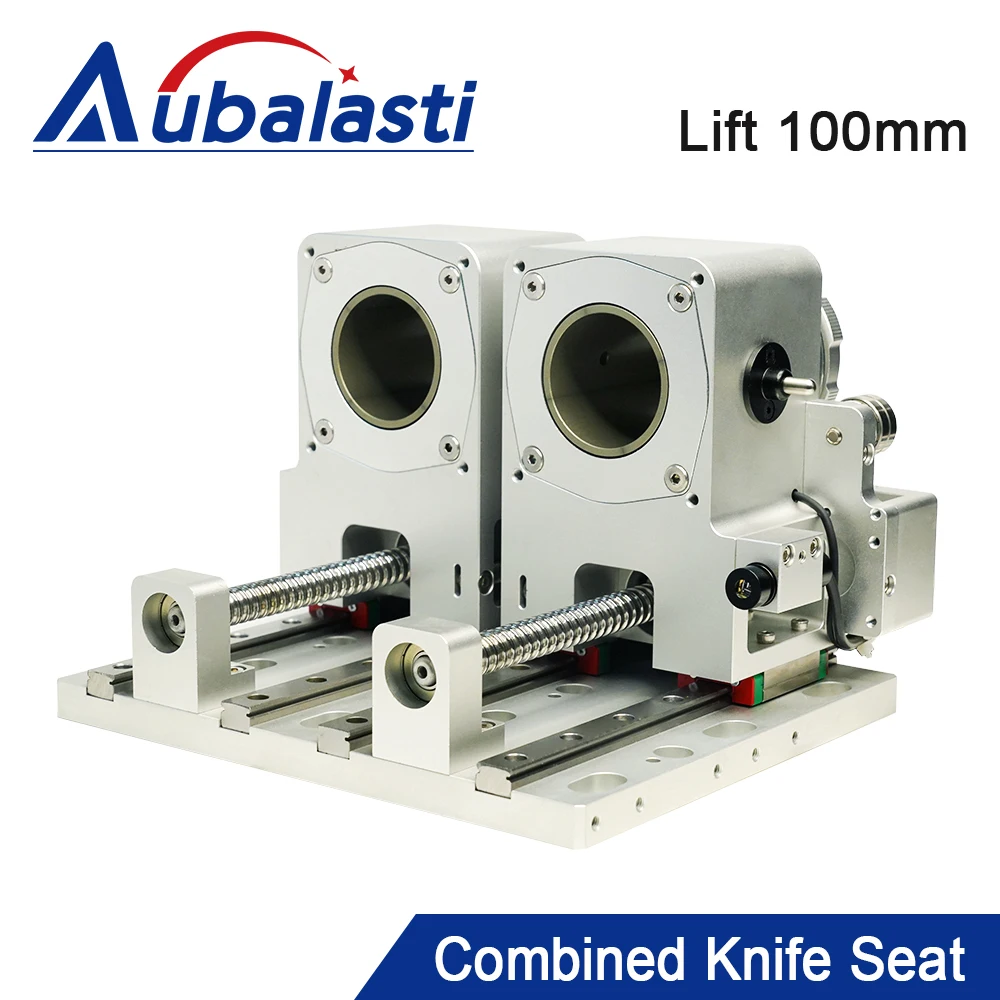 Aubalasti CNC Combined Knife Seat Single and Double Seat Lift 100mm For CNC Vibrating Knife Cutting Machine