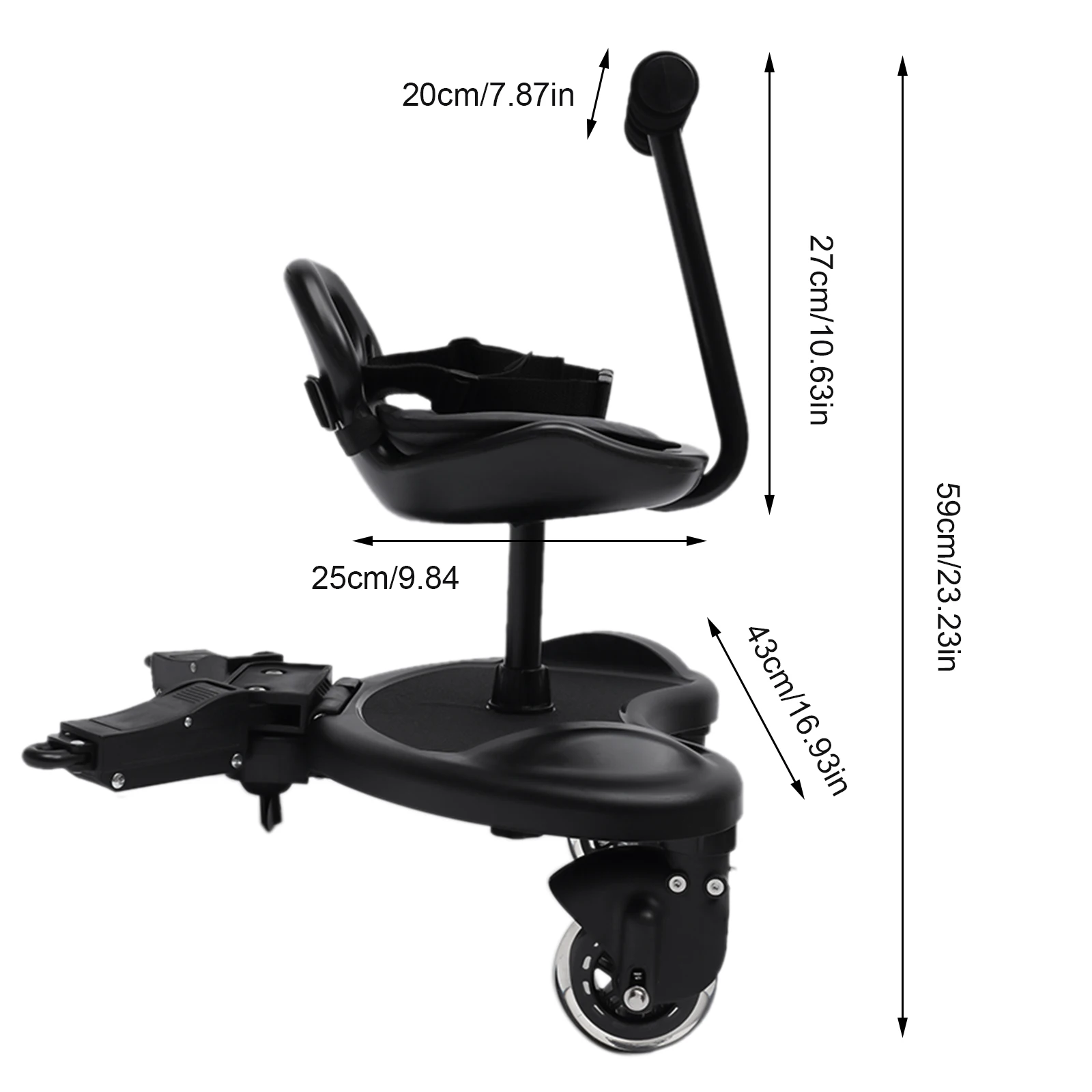 

Paper Towel Holder, Adjustable Design, PVC and Iron, 55.12 lbs Capacity, Easy to Clean, Space-Saving for Stroller and Kids’ Use
