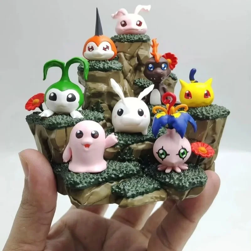 

New Digimon Adventure Anime Merge Figure Collectible Pvc Models Cute Kids Room Desk Decor Birthday Gift Toy