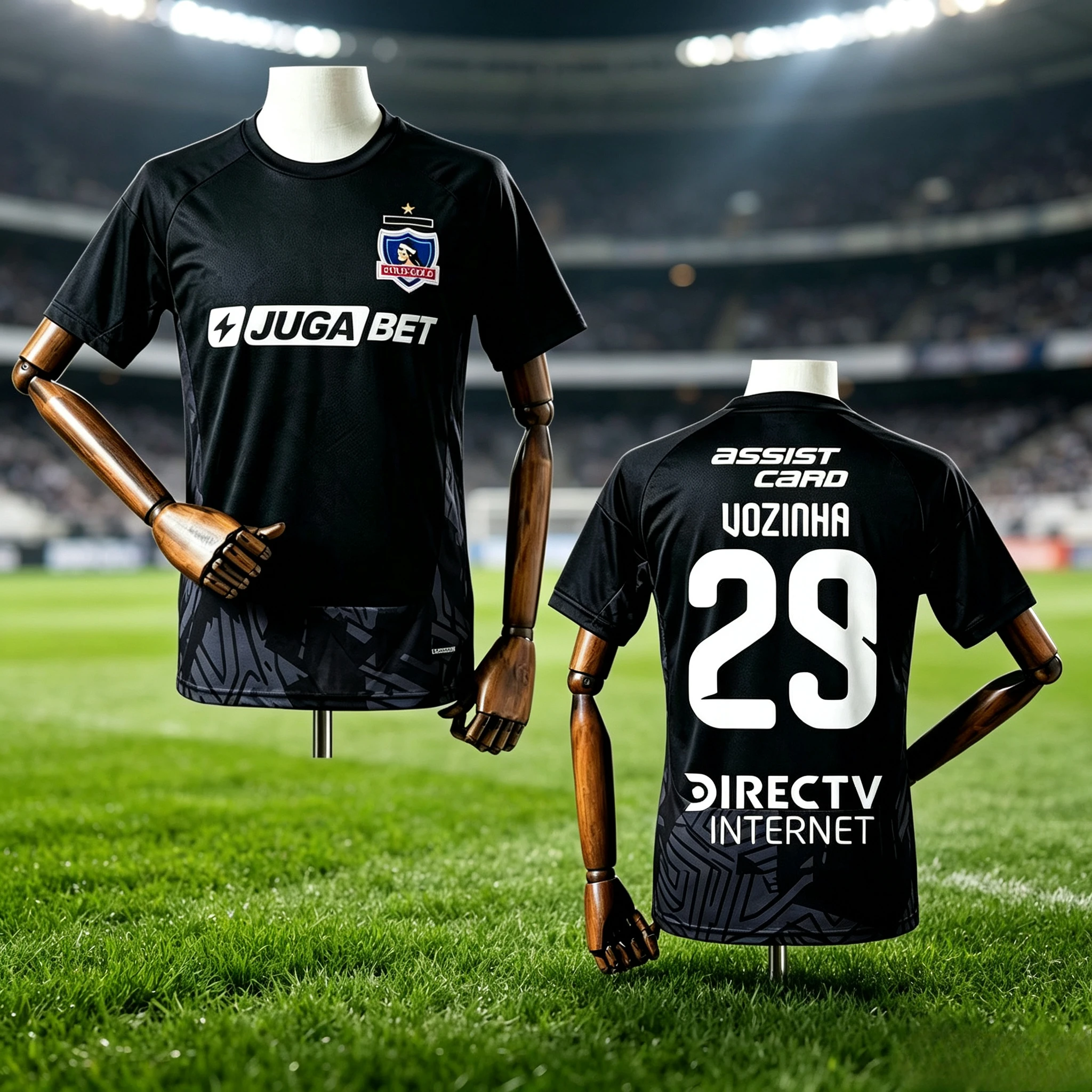 2026 Colo-Colo Away Soccer Jersey Vozinha 29 Men Short Sleeve Chile League Football Shirt Quick Dry Fans Uniform