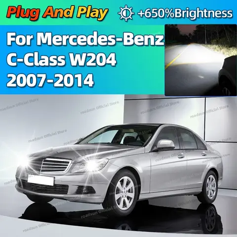 2개 D1S 자동차 LED 헤드라이트 HID 전구 자동차 라이트 6000K 12V 메르세데스 벤츠 C 클래스 W204 2007 2014 2008 2009 2010 2011 2012 2013용