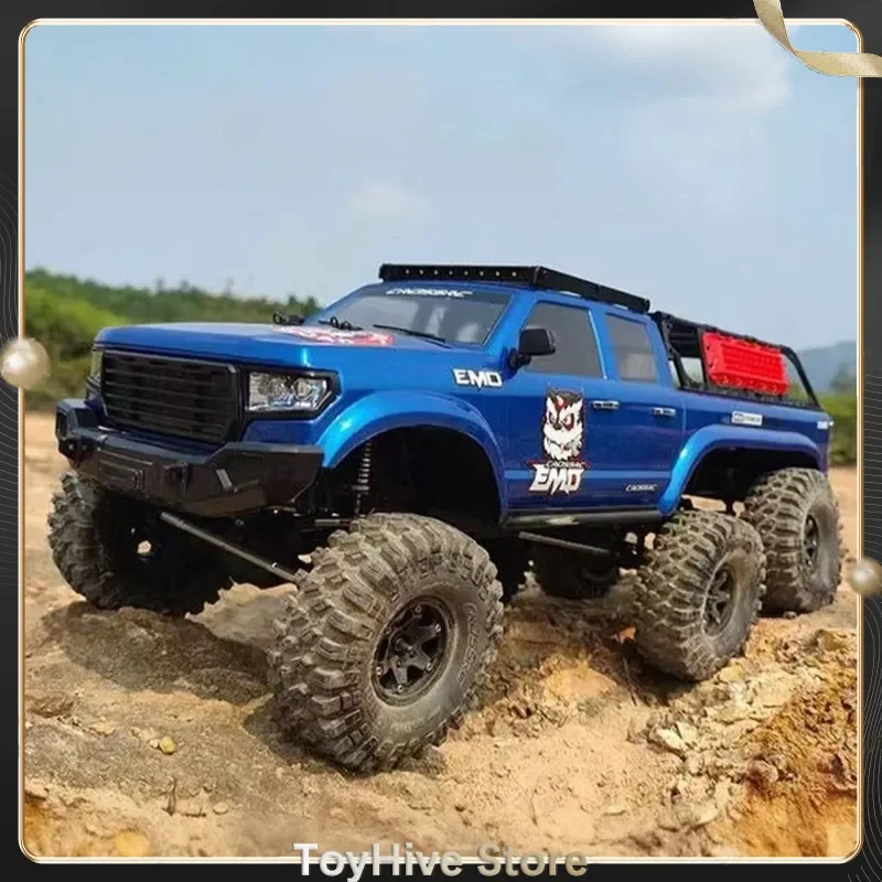 CROSSRC AT6 1:10 tracción en las seis ruedas Control remoto modelo eléctrico coche de escalada todoterreno bloqueo diferencial de alta y baja velocidad RTR