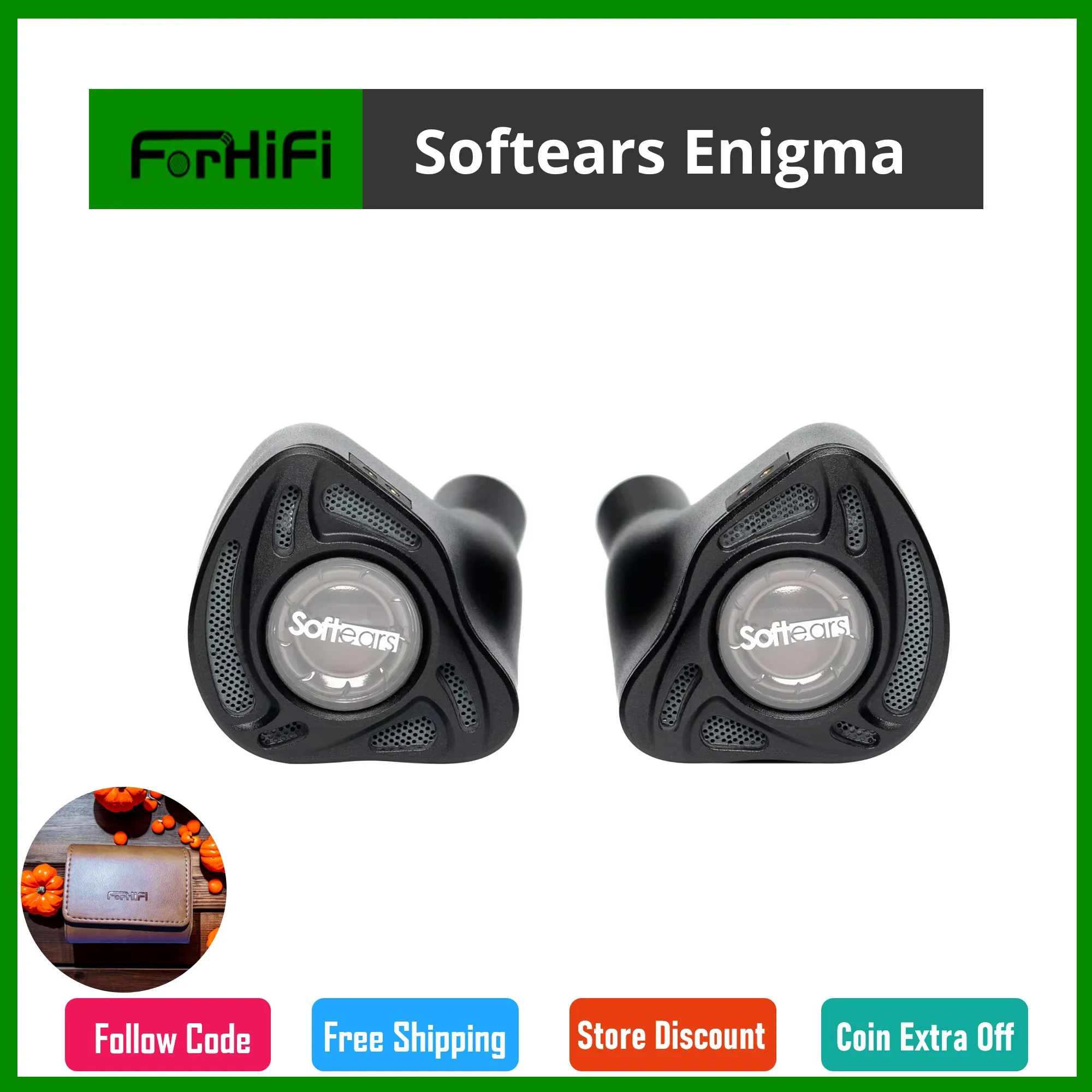 Softears Enigma 2Dynamic 6Balanced Armature 4Electrostati Driver in-Ear Wired Cable Hifi End Earphones 12-Driver 5-Way Hifi Iems