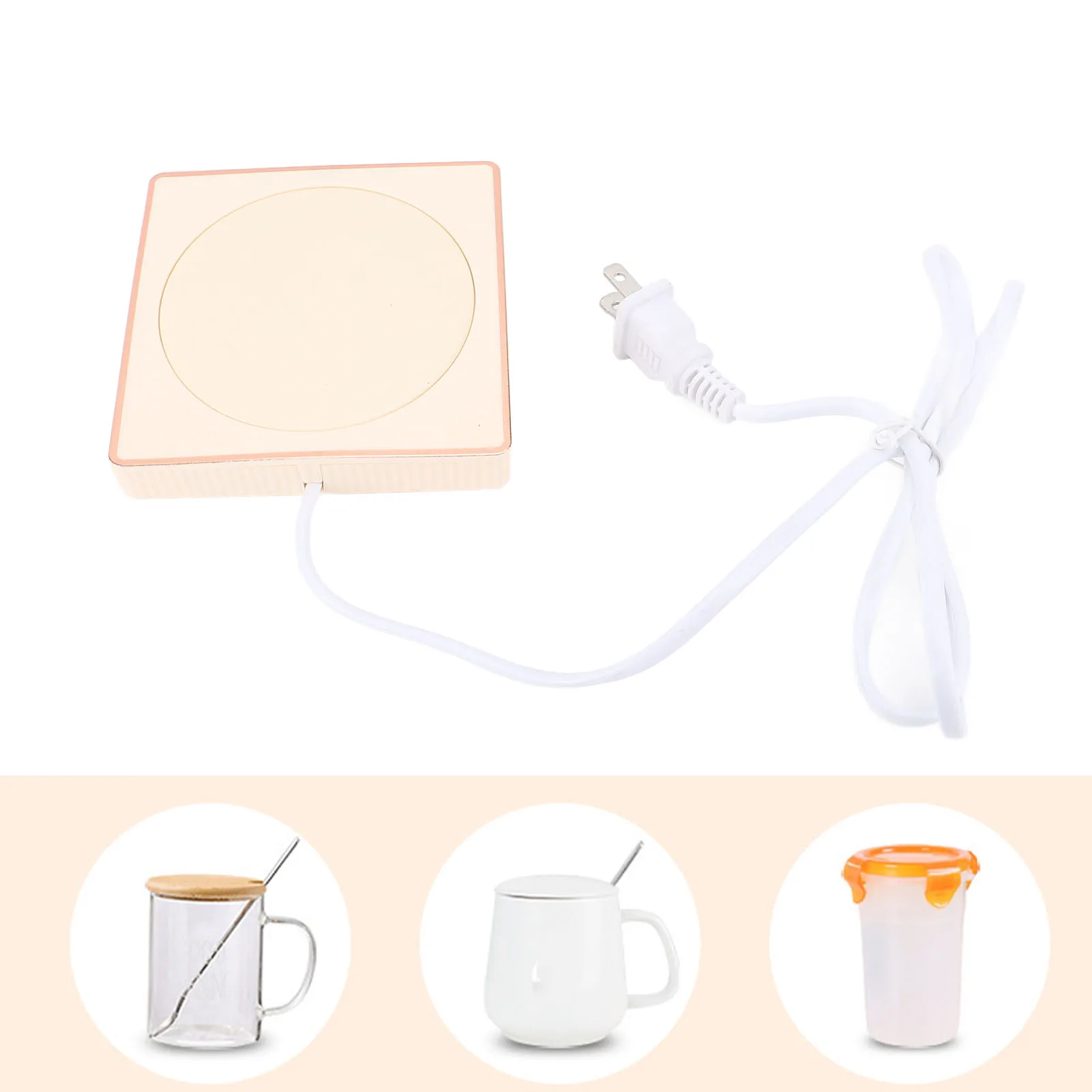 커피 머그잔 워머 컴팩트 향상된 맛 열 보존 홈 아파트 사무실 여행을위한 전기 컵 워머