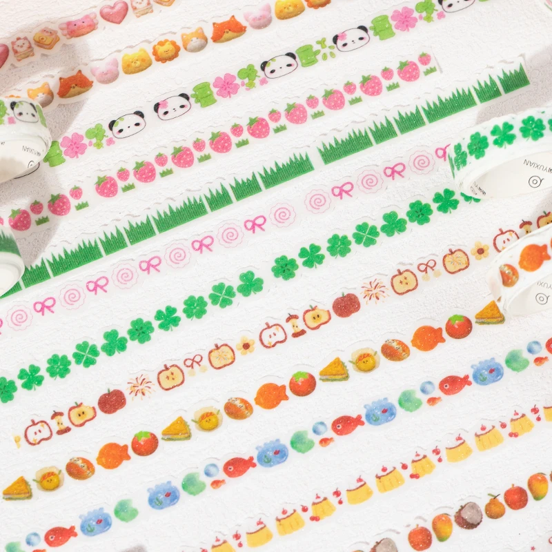 5 قطعة/المجموعة Ins لطيف اشي الشريط حساب اليد شريط مزخرف كلية مخطط DIY المدرسة القرطاسية اليابانية ملصقات الشريط لفة